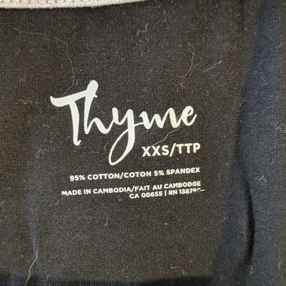 Thyme Maternity Crew Neck Tee Shirt - Picture 5 of 5